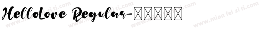 HelloLove Regular字体转换